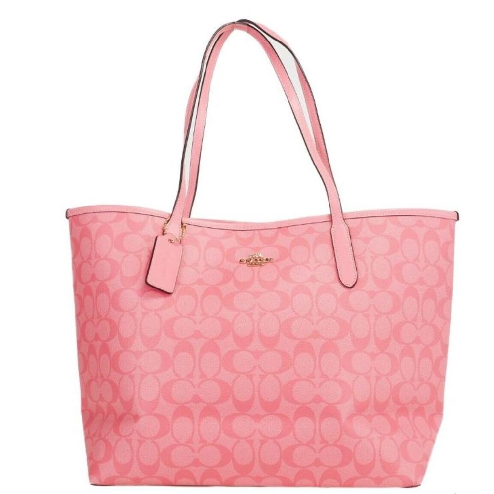 Coach | Bags | Coach Pink Lemonade Signature Coated Canvas City